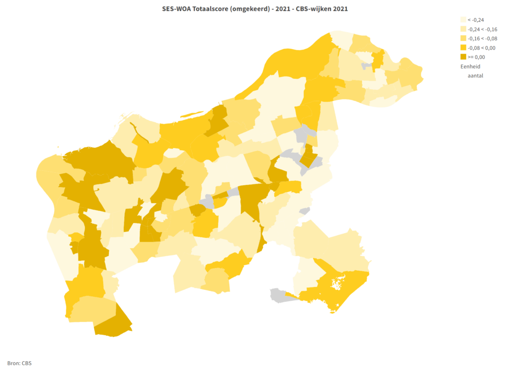 Regiokaart West-Brabant SES-WOA