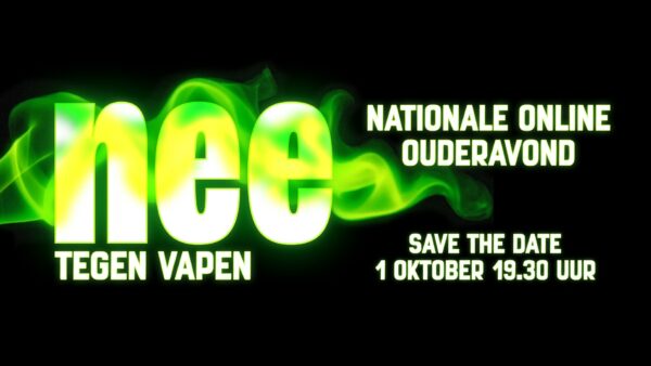Nationale ouderavond ‘Nee tegen vapen’